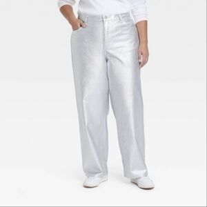 Women's Mid-Rise Size 17/R 90's‎ Baggy Jeans Metallica, Wash, Universal Thread